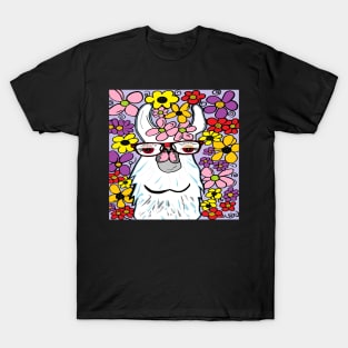 Llama in the Flowers T-Shirt